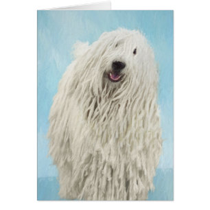 Komondor schilderen - Kute Original Dog Art