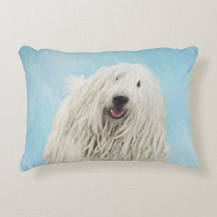 Komondor schilderen - Kute Original Dog Art Accent Kussen