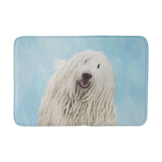 Komondor schilderen - Kute Original Dog Art Badmat (Voorkant)