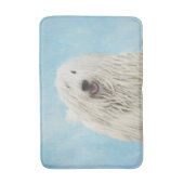Komondor schilderen - Kute Original Dog Art Badmat (Voorkant Verticaal)