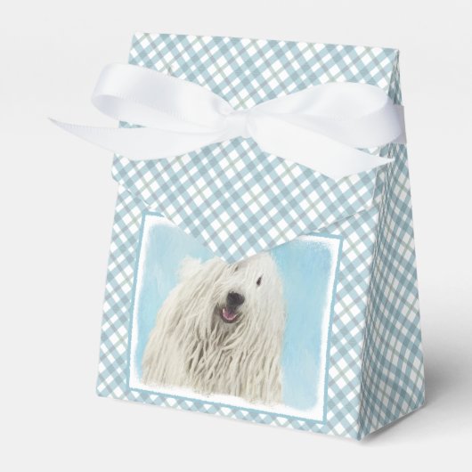 Komondor schilderen - Kute Original Dog Art Bedankdoosjes (Voorkant Zijde)