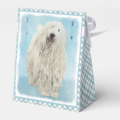 Komondor schilderen - Kute Original Dog Art Bedankdoosjes (Achterkant)