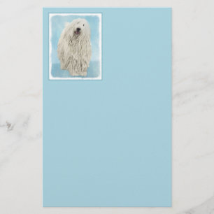 Komondor schilderen - Kute Original Dog Art Briefpapier