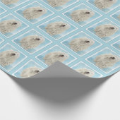 Komondor schilderen - Kute Original Dog Art Cadeaupapier (Hoek)