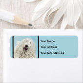Komondor schilderen - Kute Original Dog Art Etiket (Insitu)