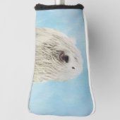 Komondor schilderen - Kute Original Dog Art Golfheadcover (Draai 90)