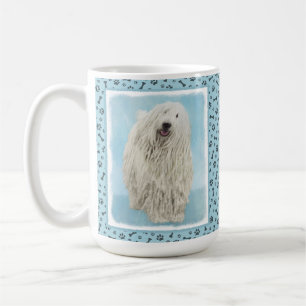 Komondor schilderen - Kute Original Dog Art Koffiemok