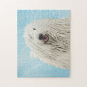Komondor schilderen - Kute Original Dog Art Legpuzzel (Verticaal)