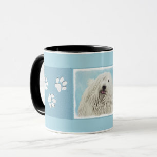 Komondor schilderen - Kute Original Dog Art Mok