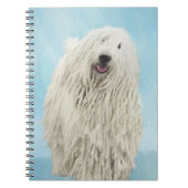 Komondor schilderen - Kute Original Dog Art Notitieboek (Voorkant)