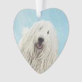 Komondor schilderen - Kute Original Dog Art Ornament (voorkant)