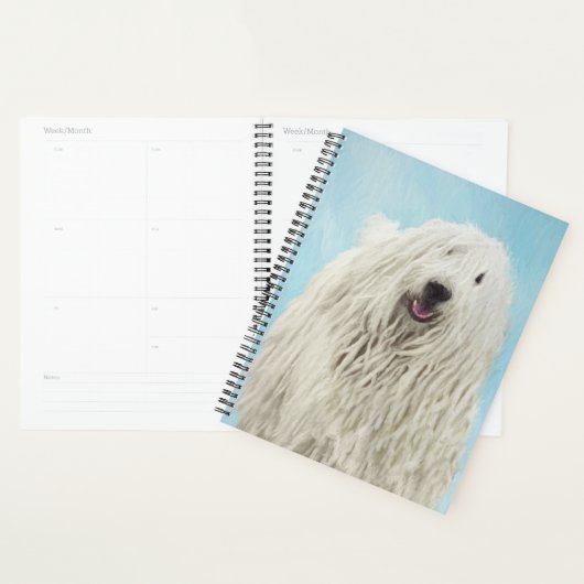 Komondor schilderen - Kute Original Dog Art Planner (Display)