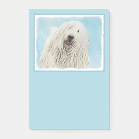 Komondor schilderen - Kute Original Dog Art Post-it® Notes (Voorkant)