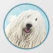 Komondor schilderen - Kute Original Dog Art Raamsticker (Vel)