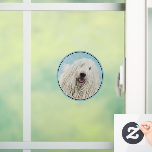 Komondor schilderen - Kute Original Dog Art Raamsticker (Huis)