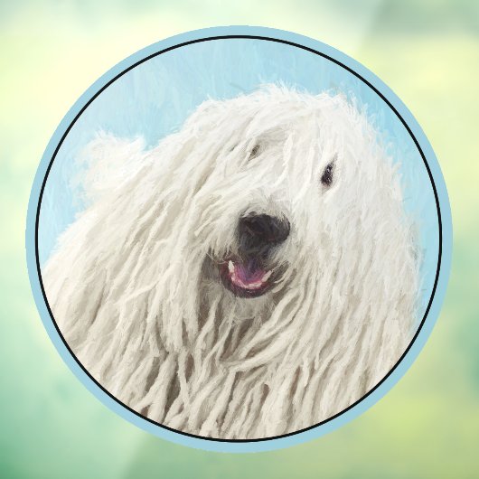 Komondor schilderen - Kute Original Dog Art Raamsticker (Vel 3)