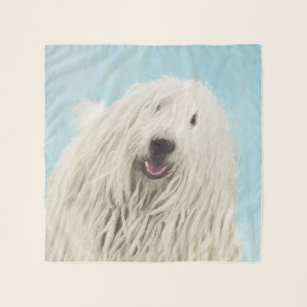 Komondor schilderen - Kute Original Dog Art Sjaal