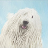 Komondor schilderen - Kute Original Dog Art Sticker (Voorkant)