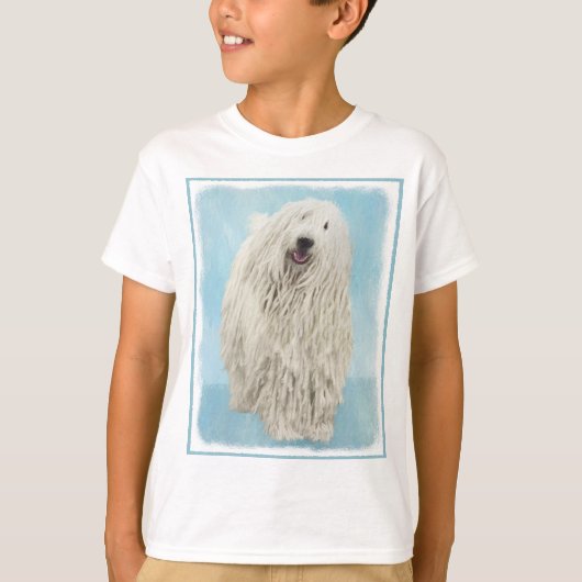 Komondor schilderen - Kute Original Dog Art T-shirt (Voorkant)