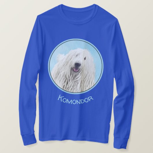 Komondor schilderen - Kute Original Dog Art T-shirt (Design voorkant)