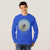 Komondor schilderen - Kute Original Dog Art T-shirt (Voorkant volledig)