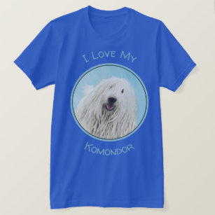 Komondor schilderen - Kute Original Dog Art T-shirt