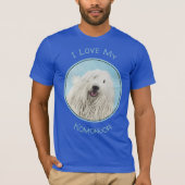 Komondor schilderen - Kute Original Dog Art T-shirt (Voorkant)