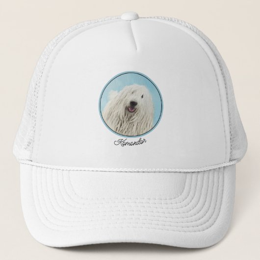 Komondor schilderen - Kute Original Dog Art Trucker Pet (Voorkant)