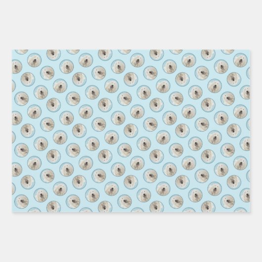 Komondor schilderij Hongaarse Schattigee originele Inpakpapier Vel (Voorkant)