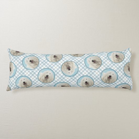 Komondor schilderij Hongaarse Schattigee originele Lichaamskussen (Voorkant)