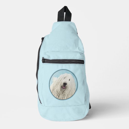 Komondor schilderij Hongaarse Schattigee originele Sling Bag (Voorkant)
