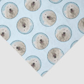 Komondor schilderij Hongaarse Schattigee originele Tissuepapier (Detail)