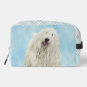 Komondor schilderij Hongaarse Schattigee originele Toilettasje (Achterkant)