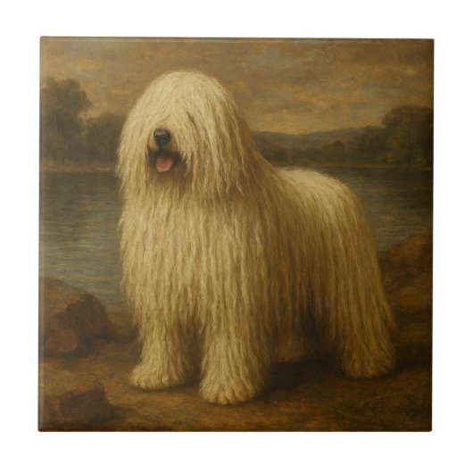 Komondor Tegeltje (Voorkant)