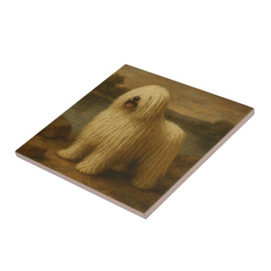 Komondor Tegeltje (Zijkant)