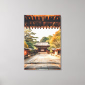Komorebi - De Zonovergoten Tempel Canvas Afdruk (Voorkant)