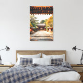 Komorebi - De Zonovergoten Tempel Canvas Afdruk (Insitu (Slaapkamer))