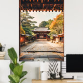 Komorebi - De Zonovergoten Tempel Poster (Thuiskantoor)