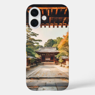 Komorebi - The Sun-Drenched Temple iPhone 16 Hoesje