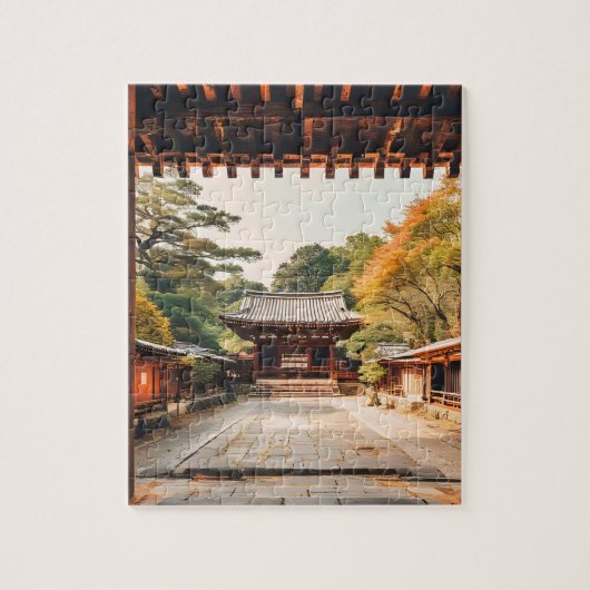 Komorebi - The Sun-Drenched Temple Legpuzzel (Verticaal)