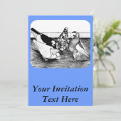 Komorner Tumbler Pigeon Quartet Kaart (Staand voorkant)