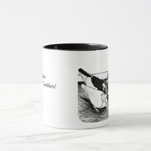 Komorner Tumbler Pigeon Quartet Mok (Midden)