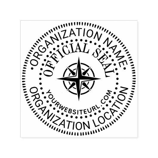 Kompas Algemeen Aangepast Officiële Stempel Naam L (Design)