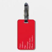 Kompas Bagagelabel (Achterkant verticaal)