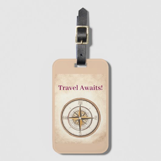Kompas Bagagelabel (Voorkant (verticaal))