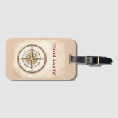 Kompas Bagagelabel (Voorkant (horizontaal))