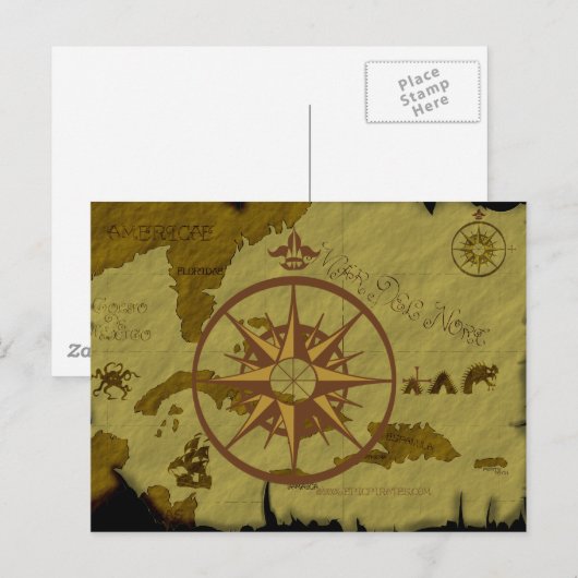 Kompas Briefkaart (Voorkant / Achterkant)