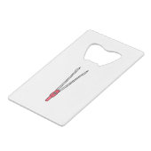 Kompas Creditkaart Flessenopener (Voorkant Gekanteld)