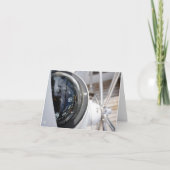 Kompas dat de richting geeft aan een avontuur.  bedankkaart (Voorkant)