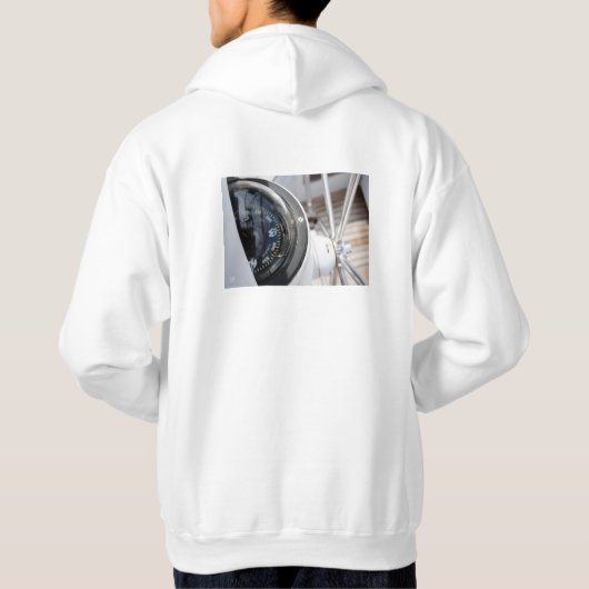 Kompas dat de richting geeft aan een avontuur.  hoodie (Achterkant)